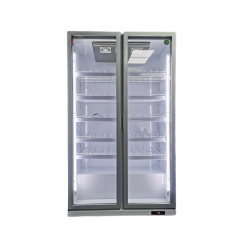 Discount-Preis Glastür Eingebauter Kühlschrank 2 Tür Kühlschrank Getränkekühler
