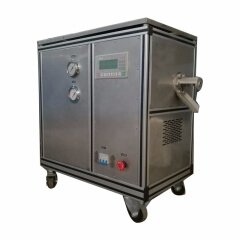 Máquina de fabricación de pellets de hielo seco Co2 tipo gabinete vertical para máquina de limpieza de bodas de escenario