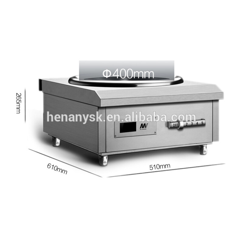 High-Power 8KW Stainless Steel Concave Electro Magnetic Stove Induction Cooker