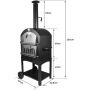 Stainless Steel Hot Selling Small BBQ Camp Baking Oven Metal Gas Heating Fire Pizza Oven with Cover