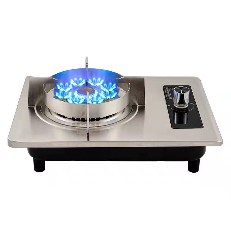 Spot Wholesale Gas Stove Explosion Single Nine Gun Intelligent Timing Stove Fire Stove Household Liquefied Natural Gas Range