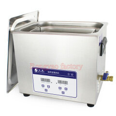 JP-040S Máquina de limpieza ultrasónica digital inteligente de acero inoxidable de 10 L Limpiador de laboratorio para eliminar aceite y óxido