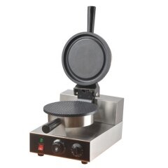 IS-FY-190 Stainless Steel Electric Pizza Bowl Waffle Machine With Timer Non-Stick Coating Waffle Baker