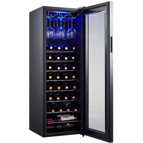 34 46bottle Wide Temperature Humidity Wine Cabinet Thermoelectric Grapes Red Wine Refrigerator Chiller