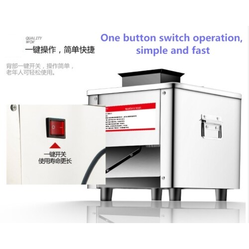 Electric Commercial Meat Cutter Machine Meat Slicer Shredder Mincing Machine Stainless Steel Table Meat Bowl Cutter