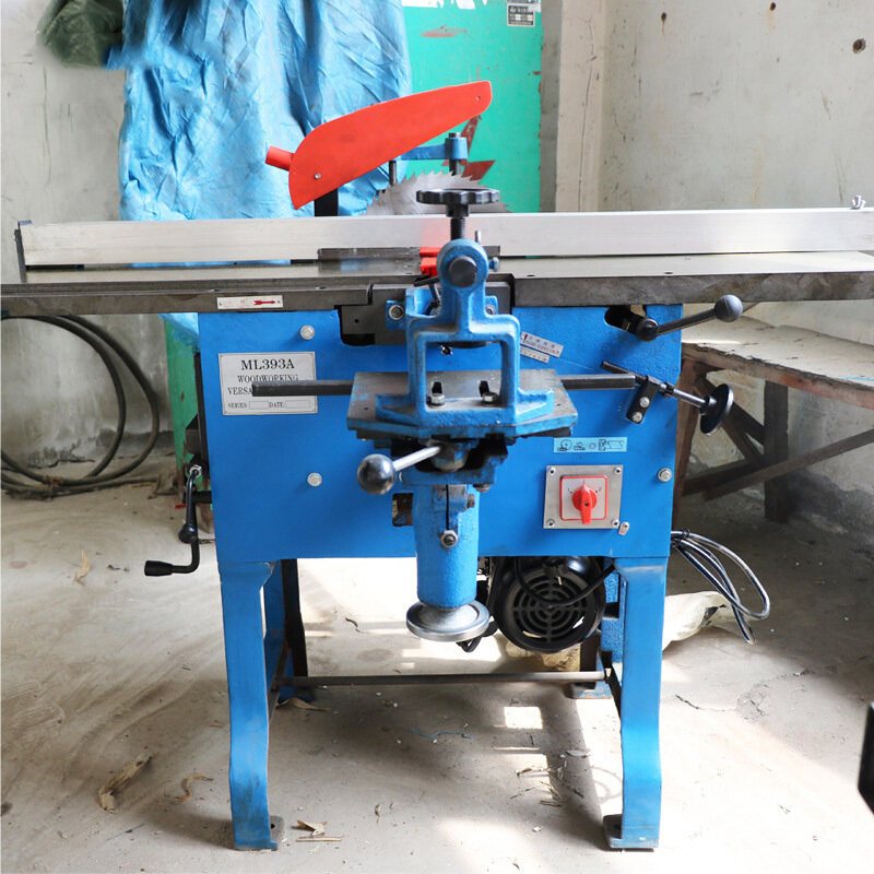 ML393A Wood Planer Machine Thicknesser Light Four Purpose Flat Planing Woodworking Combined Machine Tool