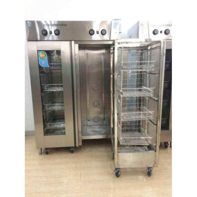 2020 Commercial Heating Disinfection Cabinet Kitchen Ultraviolet Light Dish Household Sterilizing with 2 trolley carts