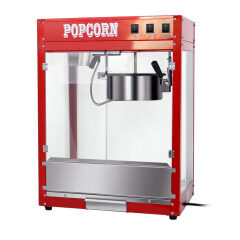 ZA-802/803 Kommerzielle elektrische rote Popcorn-Maschine mit großer Kapazität für Kino-Desktop Automatische Getreidestrahlmaschine