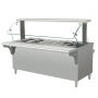 Electric Bain Marie 201Stainless Steel  Customized 6 pans 1/1x150 GN pans with lids Compartment Sinks