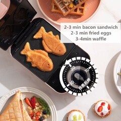 Sandwich Machine Breakfast Light Food Machine Clip Waffle Multifunctional Pot Doughnut Bread Machine Household