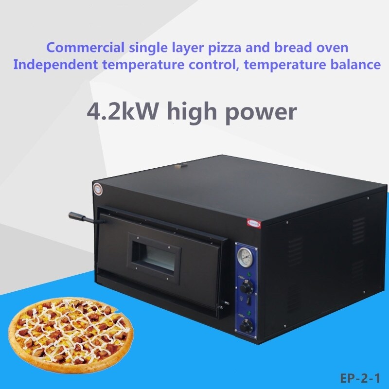 Electric Authentic Pizza Oven Commercial Single Layer Cake Bread Pizza Electric Oven For Sale Kitchen Appliance