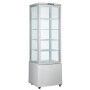 110v 220v 280 liter 4 side upright glass door display refrigerator vertical showcase refrigerator