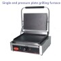 Single Head Electric Heating Press Plate Grilling Furnace Electric Baking Pan Panini Machine Kitchen Equipment