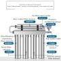 Household 304 Stainless Steel Water Purifier Machine Kitchen Five Stage Ultrafiltration Water Purifier New Faucet Pre Filter