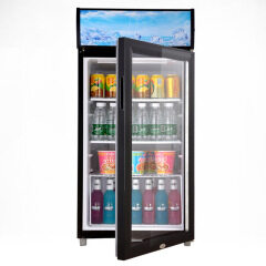 Vertical Display Freezers & Fridges 110L Commercial Display Refrigerator Small Fresh-keeping Beverage Cabinet With Lamp