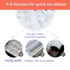 Kommerzielle 15kg Eismaschine Haushalt Automatischer Kleiner Schlafsaal Student Rundes Eis Mini Eiswürfelbereiter