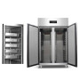 -18~-22 28trays price Stainless Steel Commercial Refrigerator Kitchen Fan Cooling Pizza dough Tray Cabinet Industrial Freezer