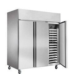 -18~-22 42 trays Stainless Steel Commercial Refrigerator Kitchen Fan Cooling Pizza dough Tray Cabinet Industrial Freezer