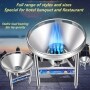 LPG Mobile Banquet Big Pot Stove Gas Range Canteen Medium Pressure Hotel Portable Wok Cooker Catering Burner Vertical Gas Stove