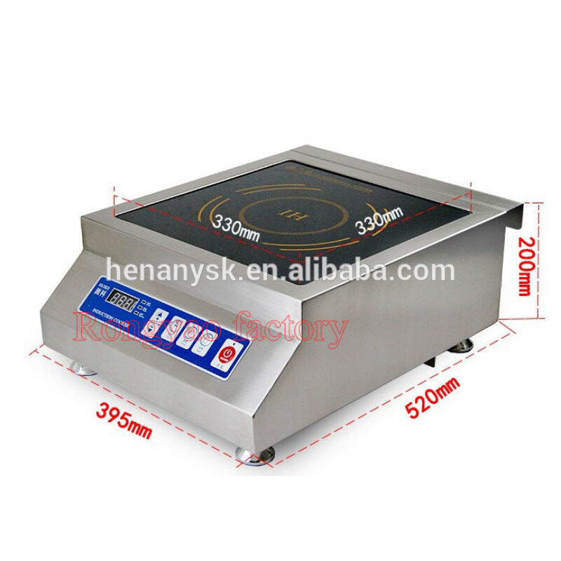RY-UG35P-X Stainless Steel Single Head 3.5KW Push Button Operation Electromagnetic Furnace Commercial Plane Electromagnetic Oven
