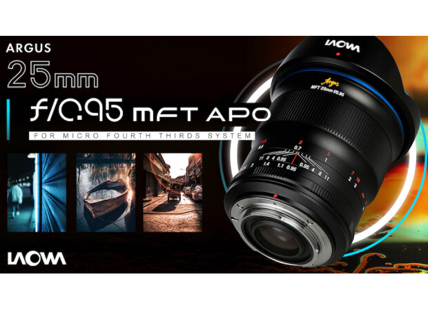 new Laowa Argus 25mm f/0.95 lens for Micro Four Thirds