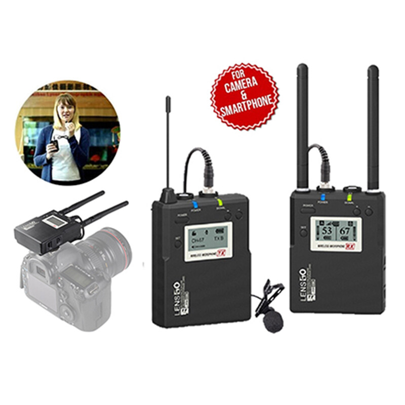 Vloggears LWM-338C lavalier wireless microphone One With Two