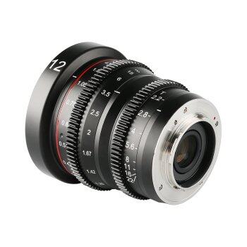 Объектив Vloggears Cine Lens 12 мм T2.2 для MFT GH5 GH5s BMPCC 4K Zcam E2