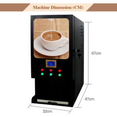 3 Hot and 3 Cold Flavors Automatic Instant Coffee Vending Machine