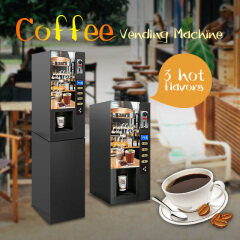 Desktop Commercial Automatic Instant Coffee Vending Machine with Coin Slot