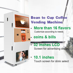 Bean to cup coffee machine automatic vending machine for commercial application factory made