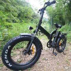 Vélo électrique européen 500w ebike vélo électrique adulte pliable avec pneu de montagne 20 pouces et batterie amovible 48v15ah