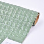 Luxury green Reflective Square grid 3d woven thick Vegan Pu rexine Synthetic Leather Material for bags