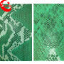 Good Quality Stamping Snake Pattern Double-faced Flocking Fabric