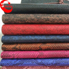 PU Leather For Bags Imitation Snake Skin Pattern For Bag