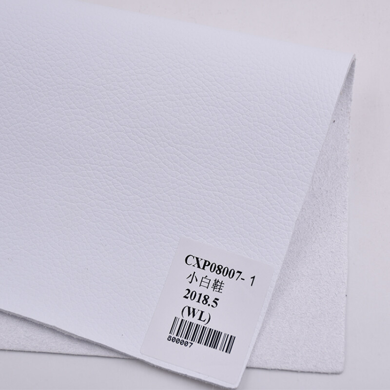 Beautiful Selling Microfiber Emboss Synthetic Leather For White Shoes
