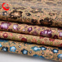 Orchid Pattern Print Cork Fabric Decorative Material