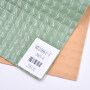 Luxury green Reflective Square grid 3d woven thick Vegan Pu rexine Synthetic Leather Material for bags