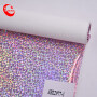Shiny Dotted Iridescent Film TPU Material PU Leather for Children shoes upper