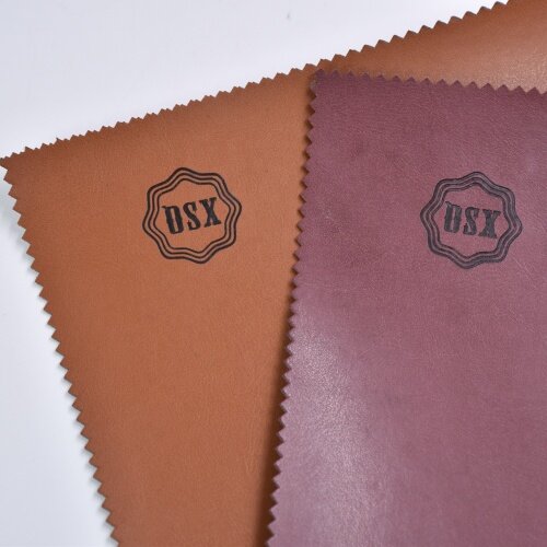 Fashion Hot Stamping Custom Color Change Brown Leather Label Patch for Jeans and Notebook