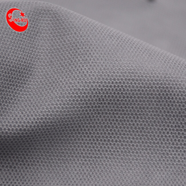 Hot Sale Pu Embossing Leather Imitation Mesh fabric for autumn and winter men's shoes