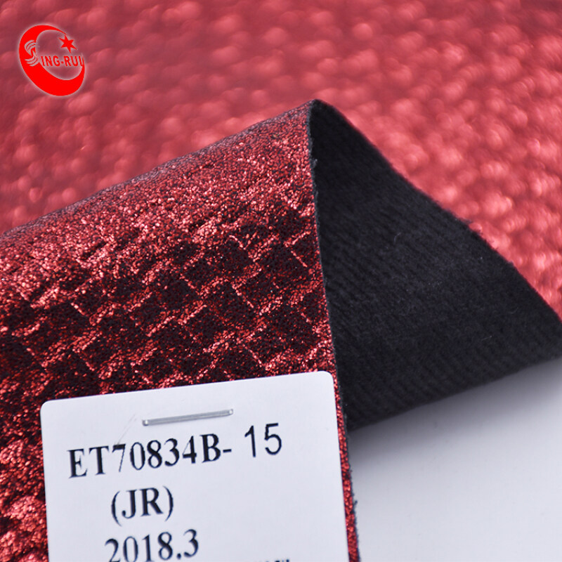 High Quality New Shining Foiled Shoes Fabric