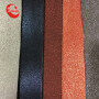 Metal Film Woven Backing Pu Leather For  Shoes