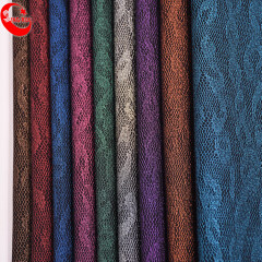 Lace Pattern Pu Leather Fabric For Shoes And Bags