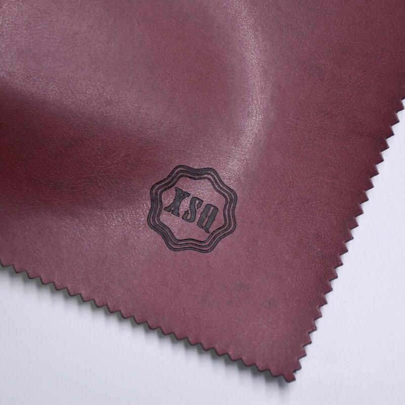 Fashion Hot Stamping Custom Color Change Brown Leather Label Patch for Jeans and Notebook