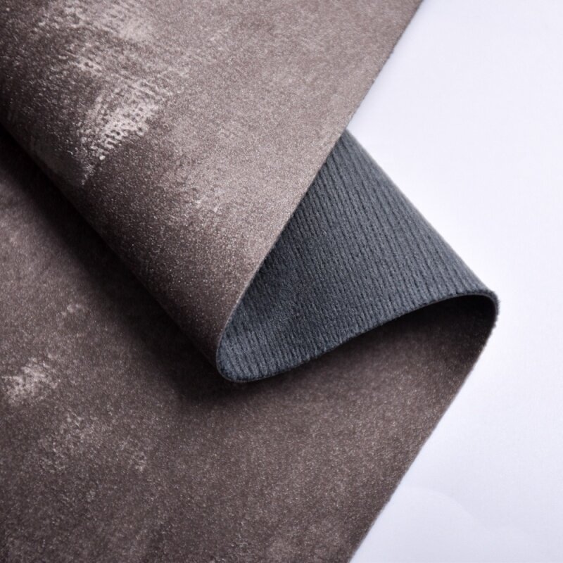 High quality manufacture silk paper pu leather print materials synthetic leather for shoe making