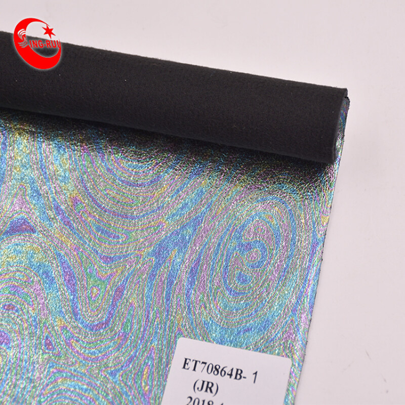 Shoe Upper Material Iridescent Leather Painting Transfer Film for Leather