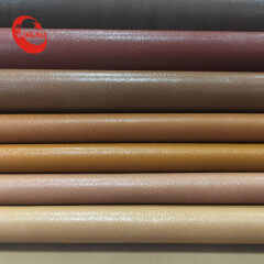 Smooth Shinny Nappa PU leather Woven Backing For  Shoes