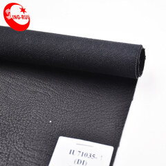 2018 Black Series Foiled Leather Fabric Bag Garments Pu Printed Fabric Leather
