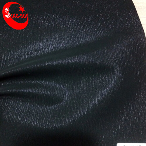 Shining Foiled Surface PU Nubuck leather For Shoes
