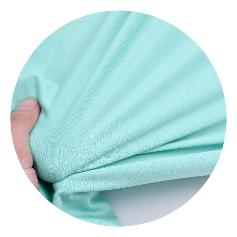 87% Polyester 13%Spandex Green Softness Hand feel Antimicrobial Sportswear Recycle Cloth Spandex Stretch Fabric